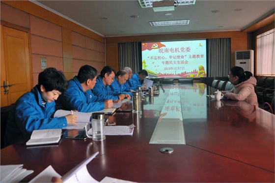 皖南電機黨委召開對照黨章黨規(guī)找差距專題會議